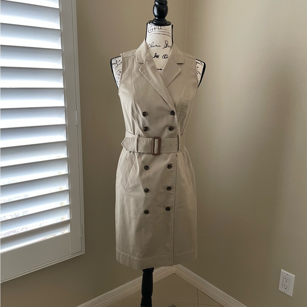 Banana Republic Sleeveless Trench Dress